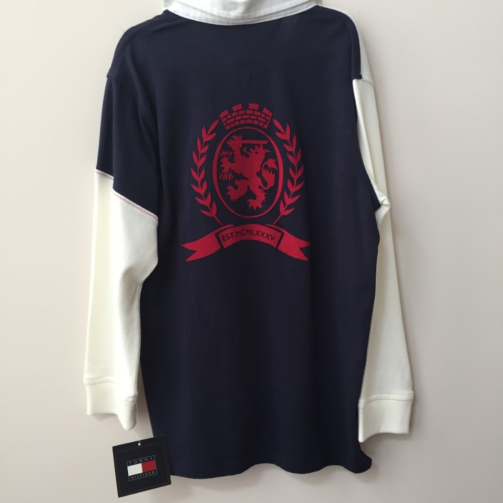 NWT Tommy Hilfiger Boys Long Sleeve Rugby Shirt